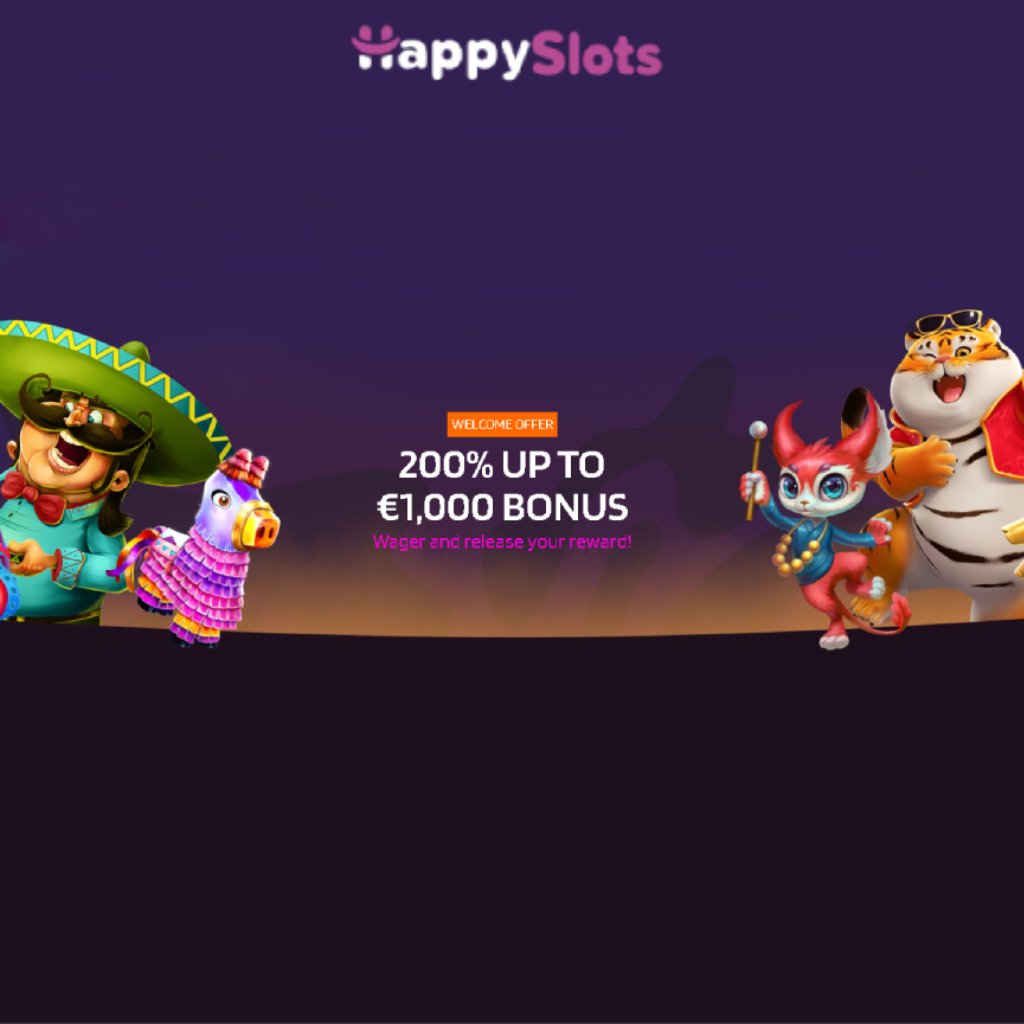 HappySlots Kasino Tarjoaa Huikean 200% Bonuksen Jopa €1000 Asti