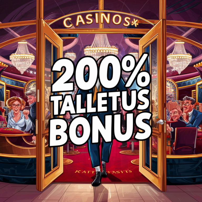 200% talletusbonus nettikasinolla - Maksimoi pelikassasi